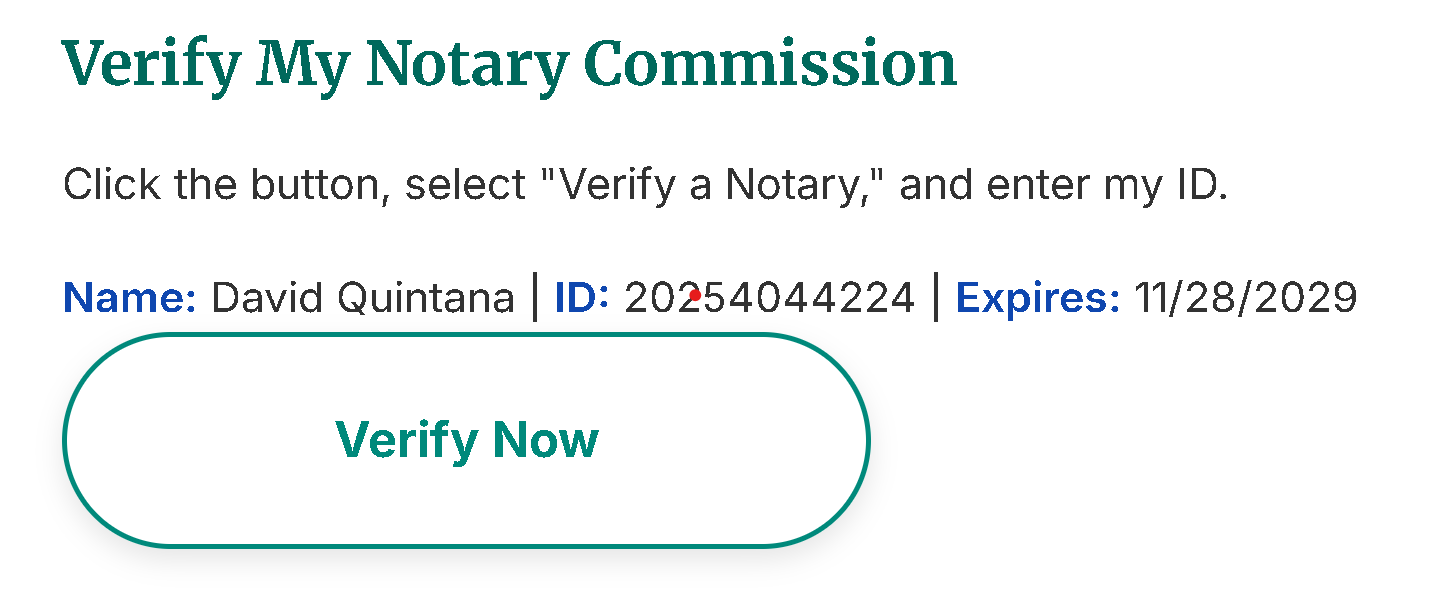 Notary Verification Banner